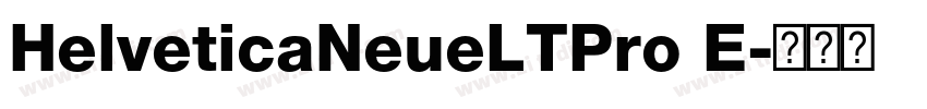 HelveticaNeueLTPro E字体转换
